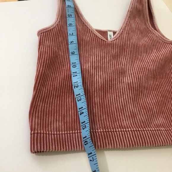 Zenana 2 Way Ribbed Crop Top - Picture 8 of 8